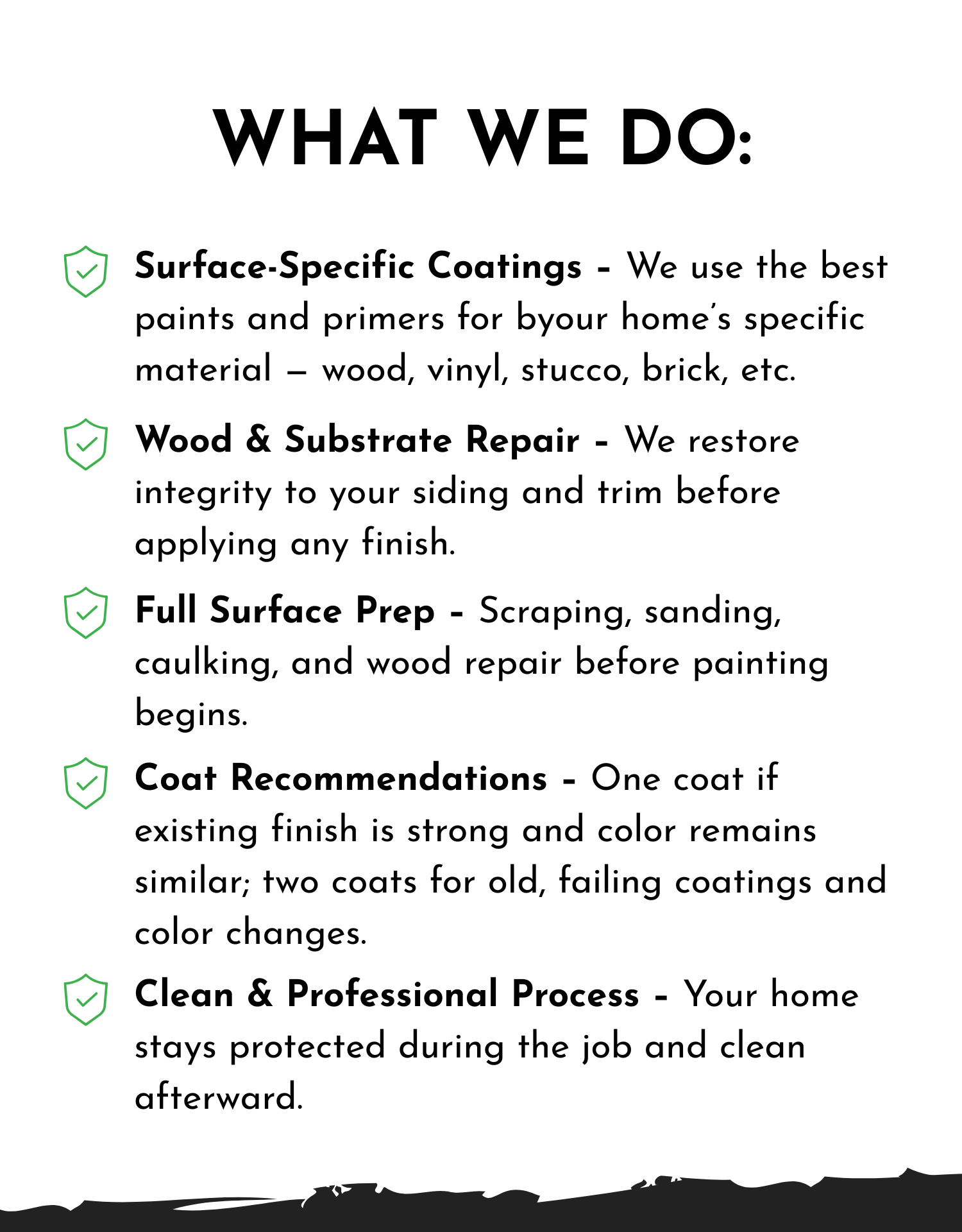 What Impeccable does in its exterior painting service.